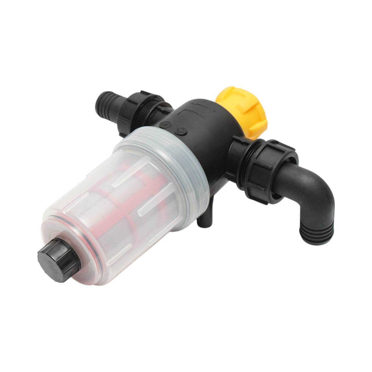Filtru erbicidator transparent cu 2 site si valva autocuratare, racord 32mm